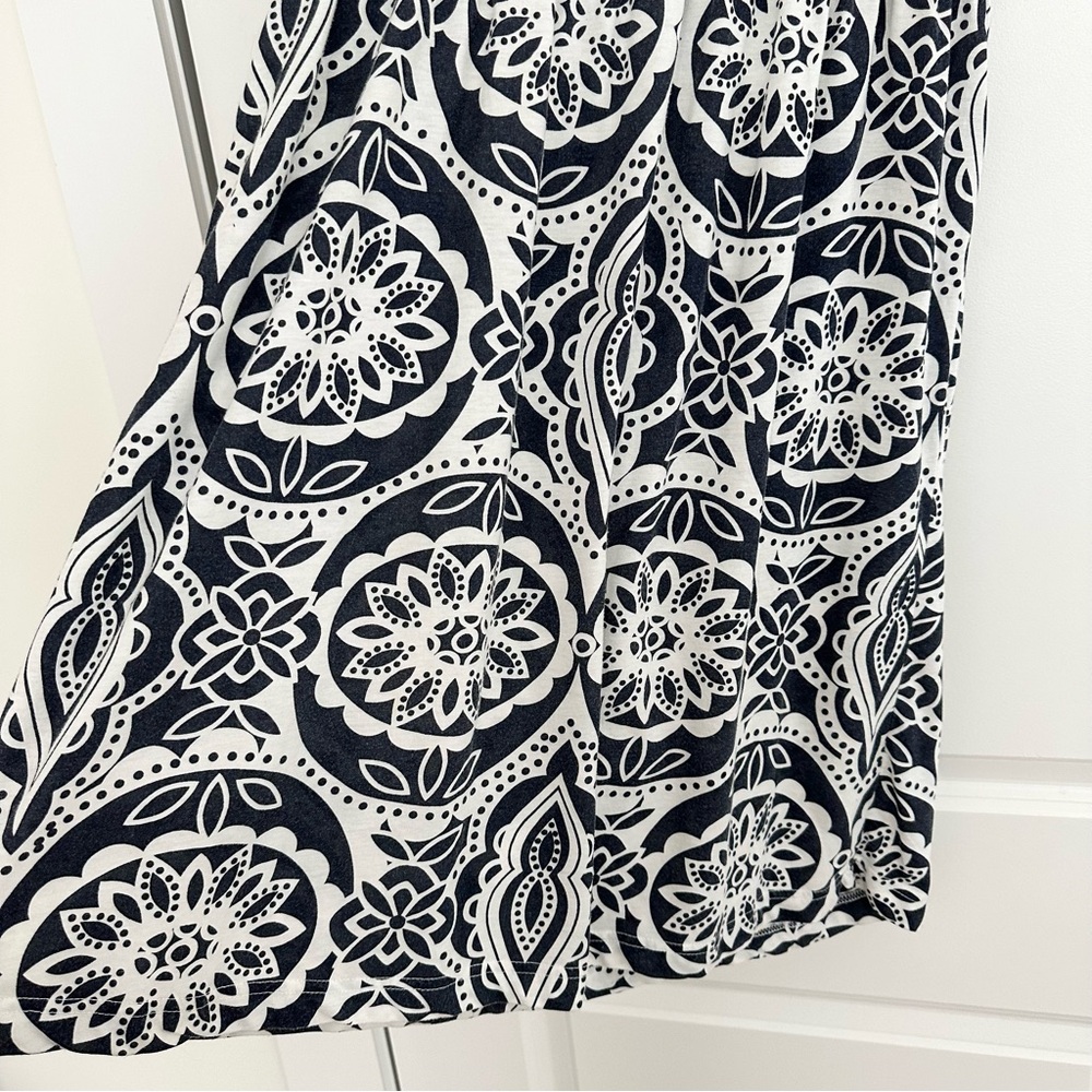 Roxy Navy & White Floral Sleeveless Tank Top Sun Dress- Beach Vacation Surf - Picture 9 of 12